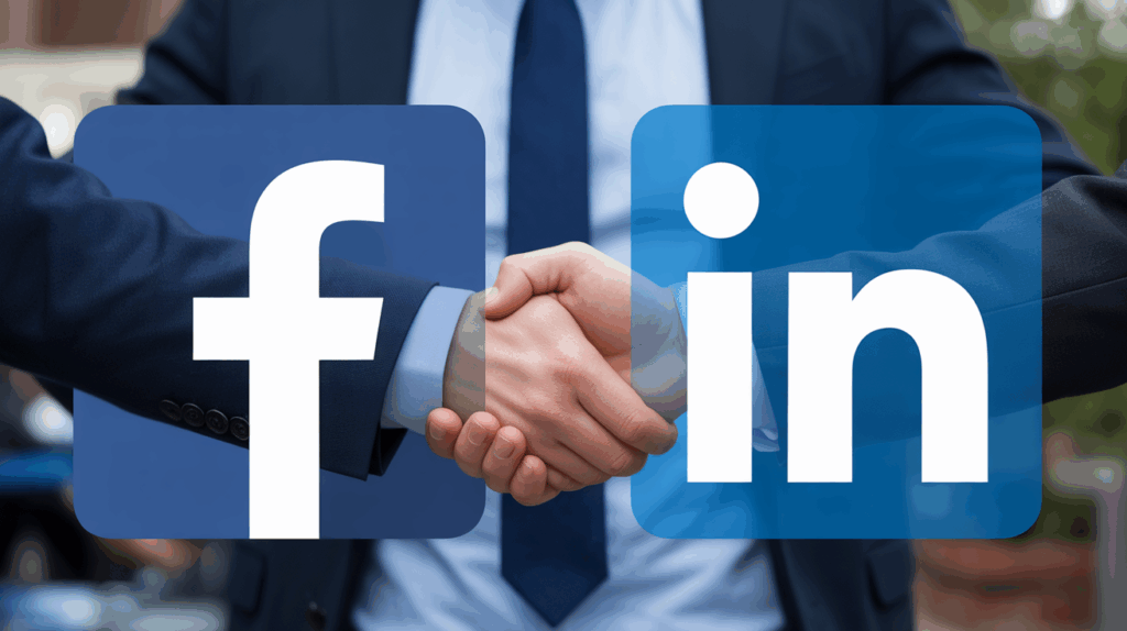 Is it acceptable to connect with a lead on LinkedIn after they submit a Facebook Lead Ad?