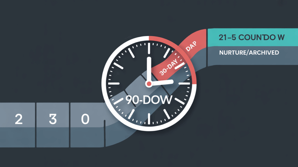 How long should I keep a non-responsive lead in my active manual pipeline?