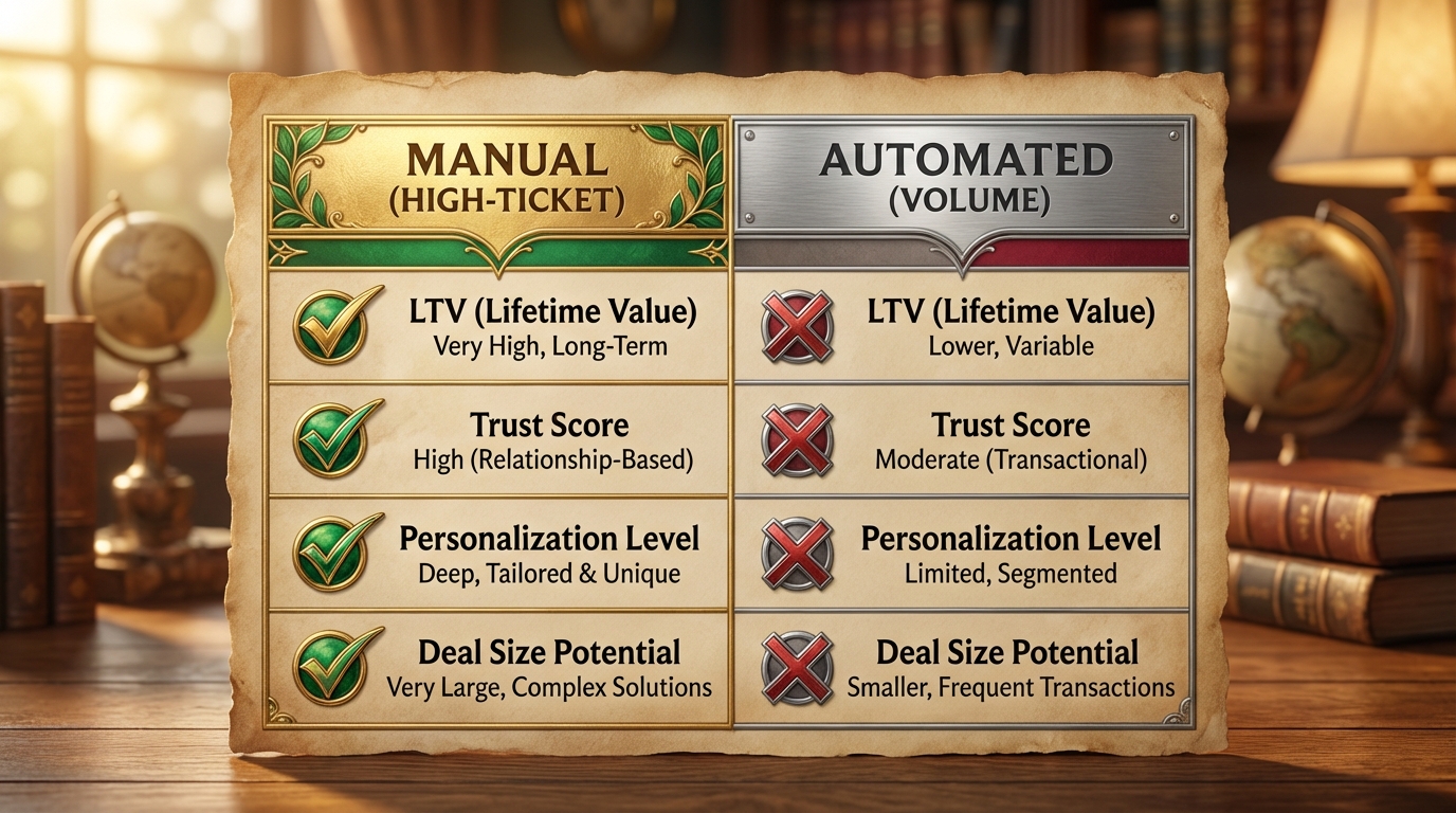 Comparison Table: Manual vs. Automated Lead Conversion (2025)