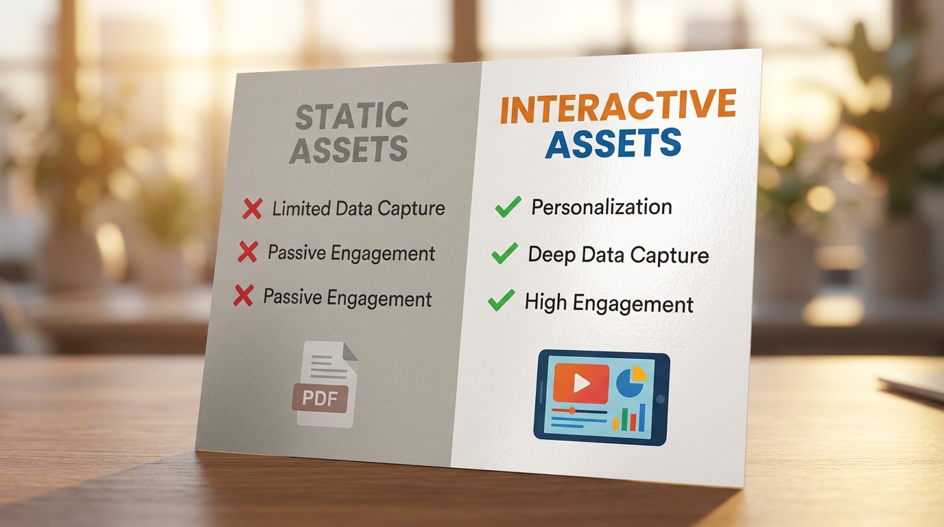 Comparison Table: Static vs. Interactive Assets