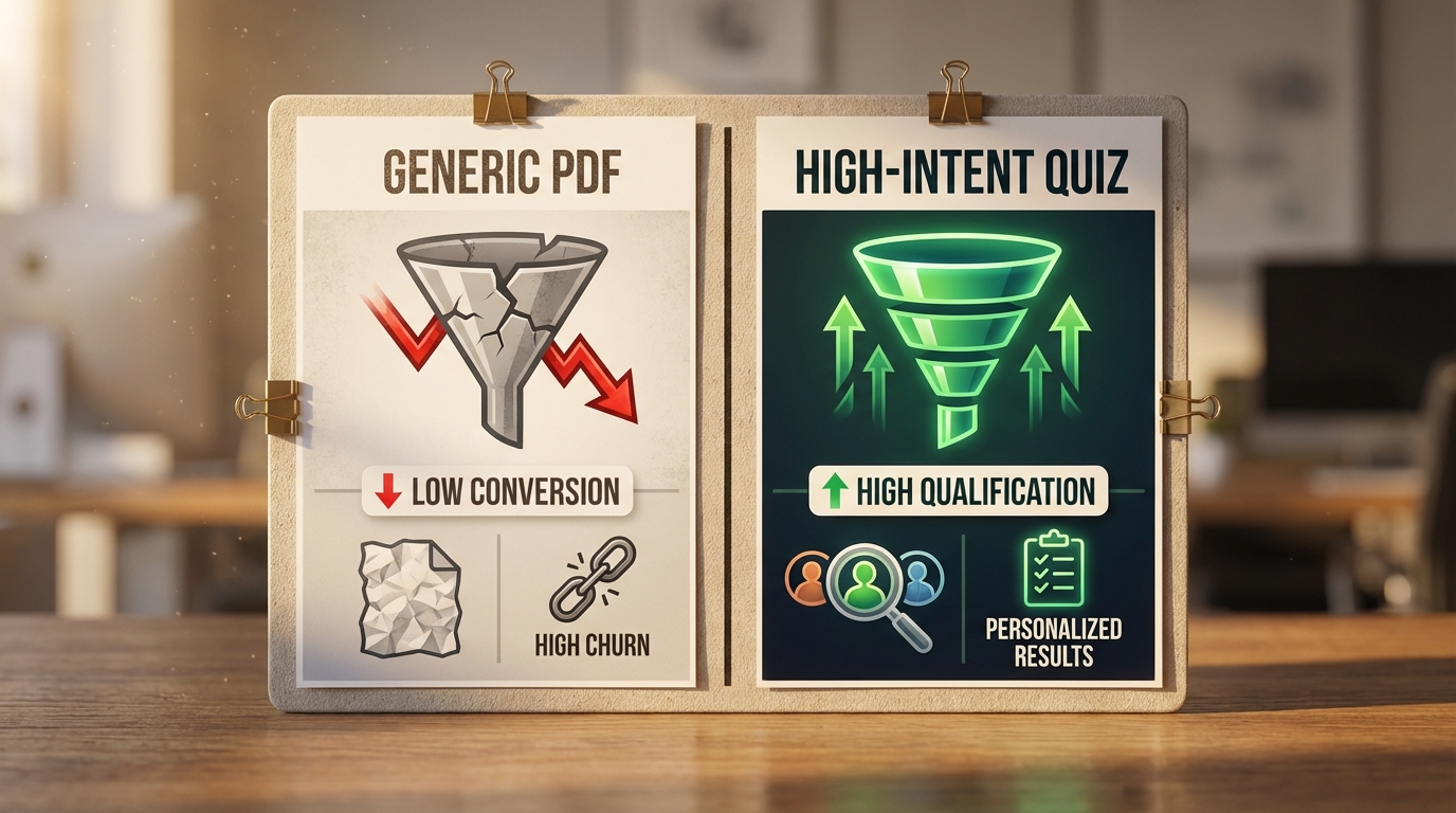 High-Intent Quiz Funnel vs. Generic Lead Magnet