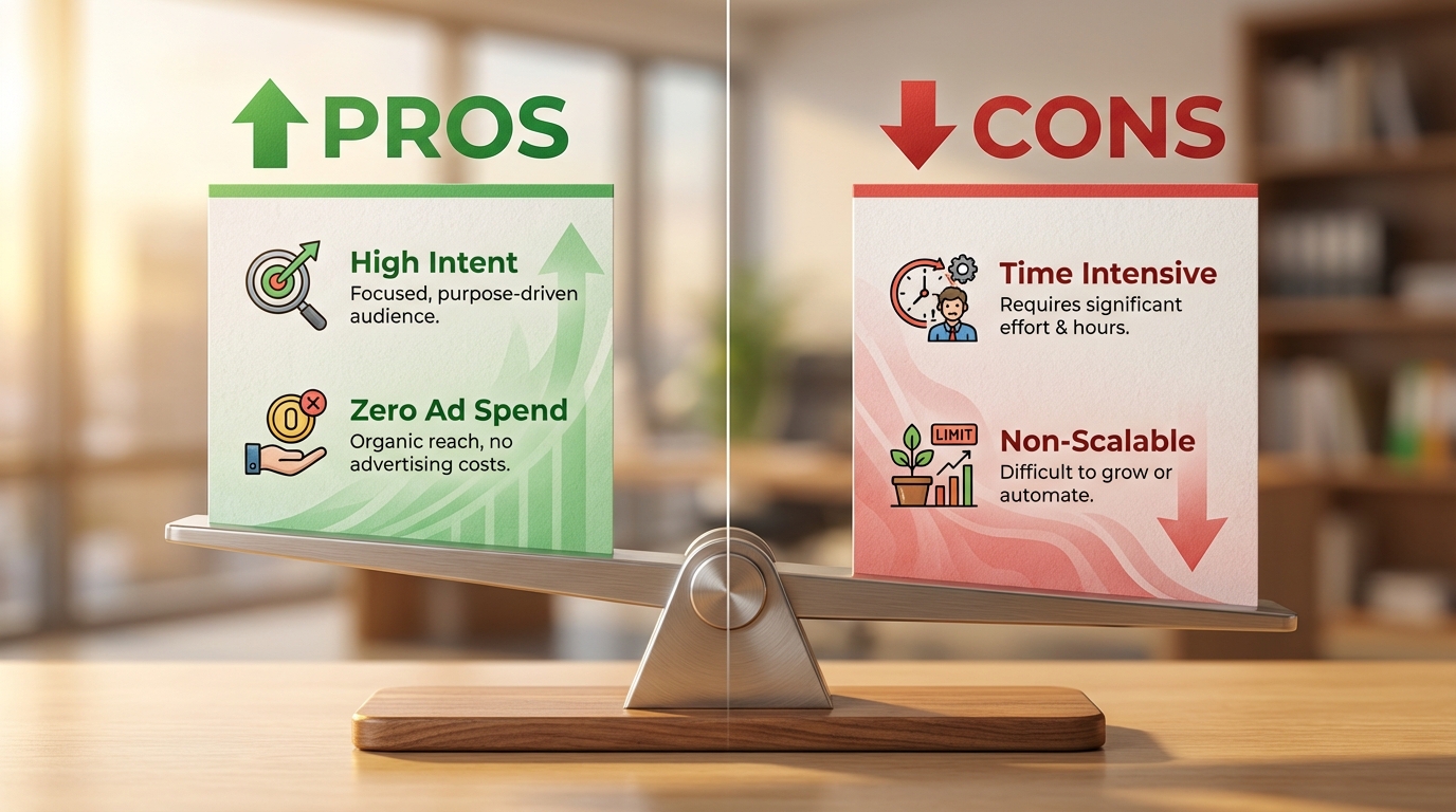 Pros and Cons of Manual Facebook Stories Lead Generation