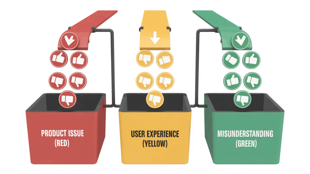 Strategic Triage: Categorizing and Addressing Negative Reviews