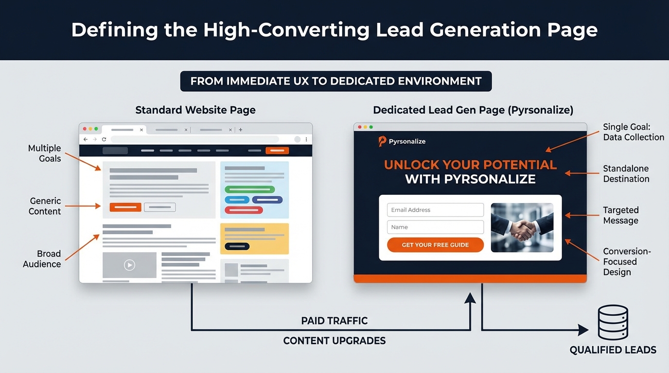 Defining the High-Converting Lead Generation Page